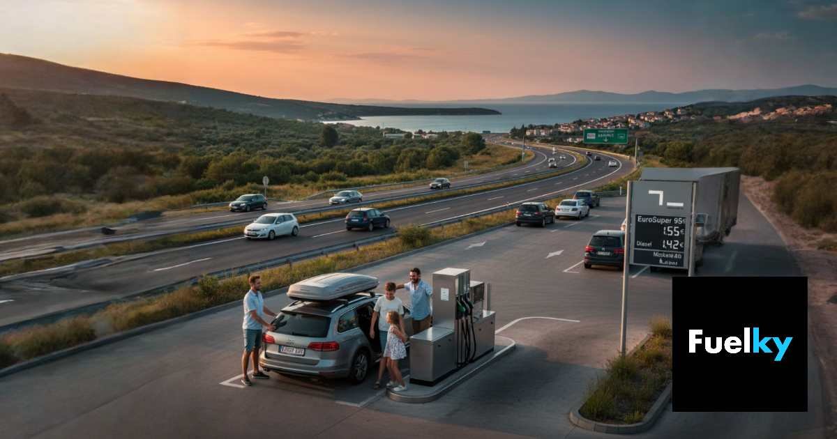 Ilustračný obrázok: auto na dialnici smerujúce k moru v Chorvátsku