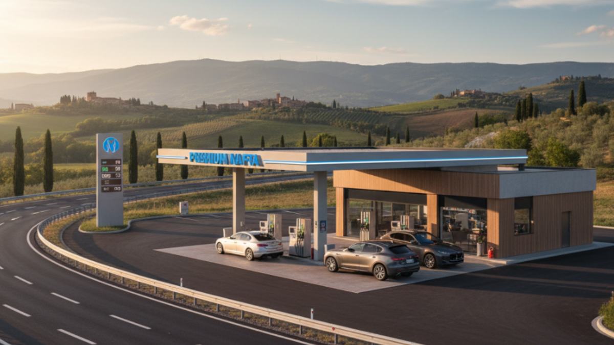 Čerpacia stanica v Maďarsku po zavedení cenového stropu március 2026