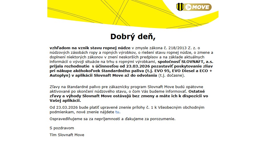 Slovnaft ruší vernostné zľavy: Tvrdá reakcia na stav ropnej núdze